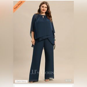 NWT Navy Blue XL Pantsuit Mother of the bride or groom